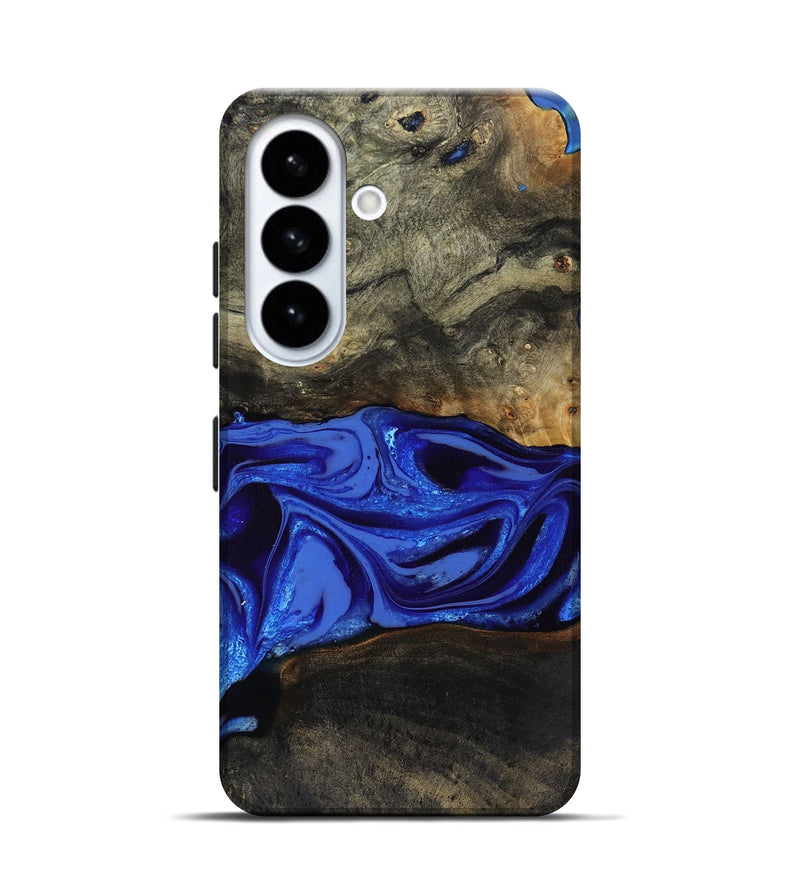 Galaxy S26 Wood Live Edge Phone Case - Braden (Blue, 808580)