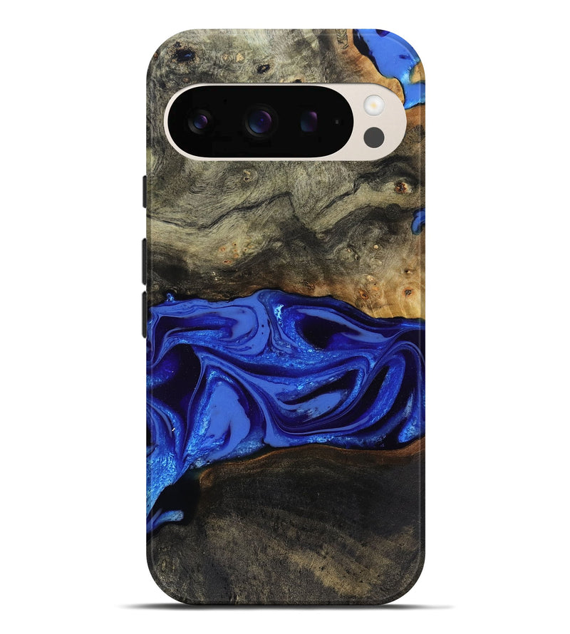 Pixel 10 Pro XL Wood Live Edge Phone Case - Braden (Blue, 808580)