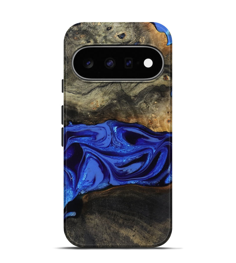 Pixel 11 Pro Wood Live Edge Phone Case - Braden (Blue, 808580)
