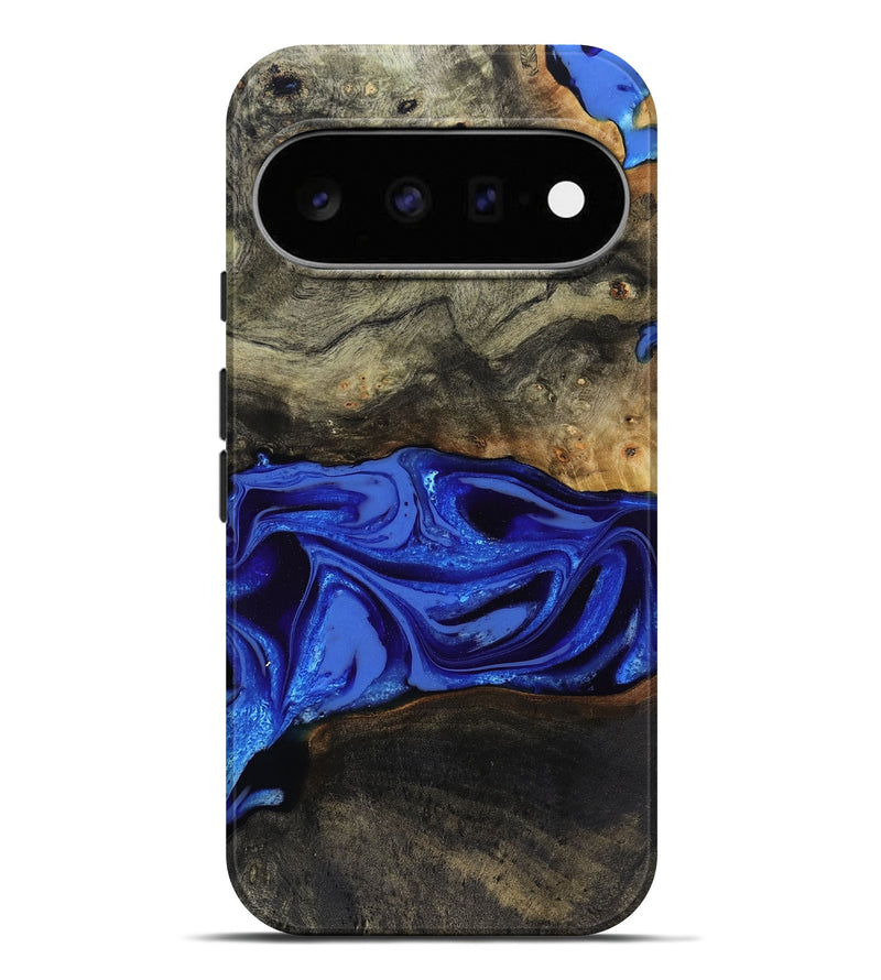 Pixel 11 Pro XL Wood Live Edge Phone Case - Braden (Blue, 808580)