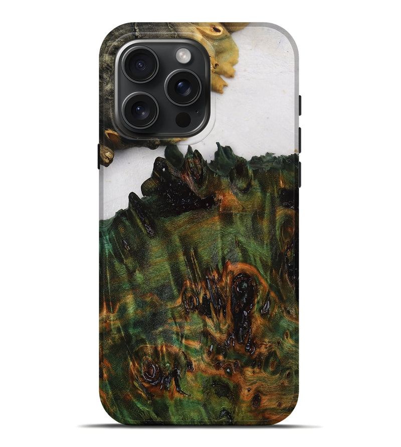 iPhone 16 Pro Max Wood Live Edge Phone Case - Melinda (Clear, 808584)