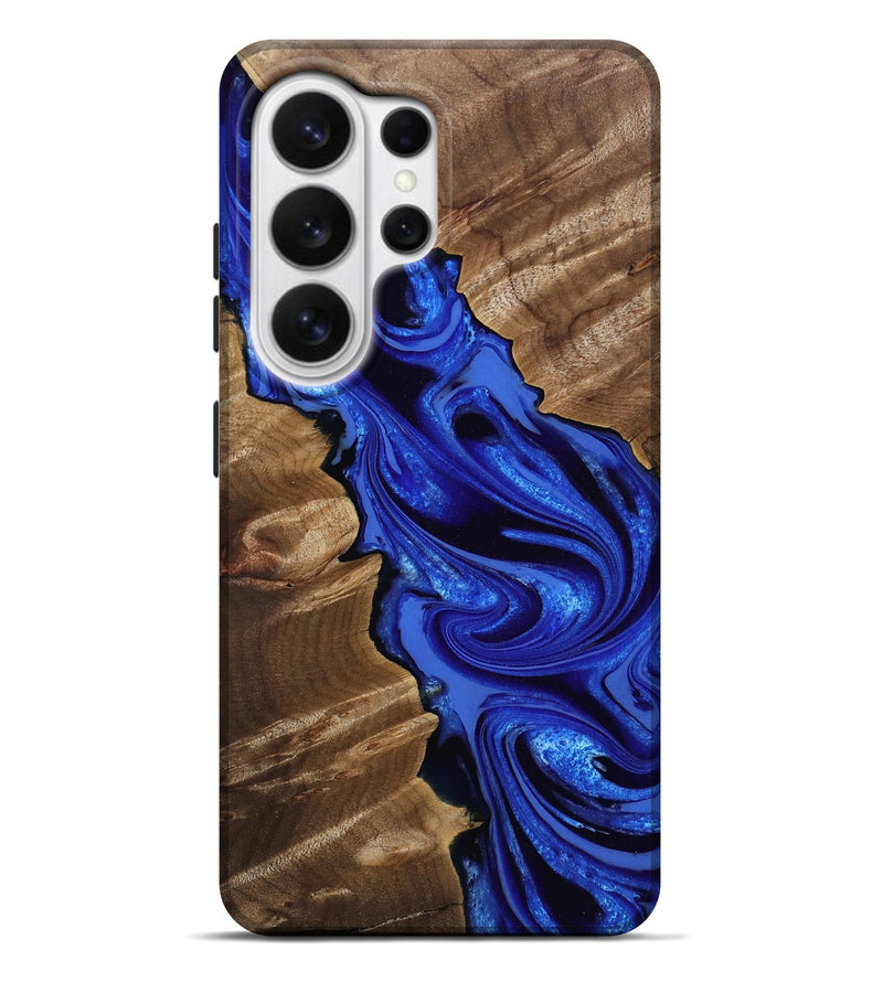 Galaxy S26 Ultra Wood Live Edge Phone Case - Hayes (Blue, 808589)