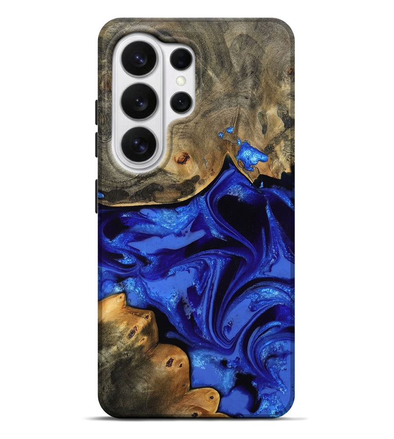 Galaxy S26 Ultra Wood Live Edge Phone Case - Adlai (Blue, 808593)