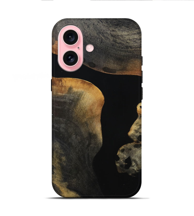 iPhone 16 Wood Live Edge Phone Case - Salina (Wood Burl, 808601)