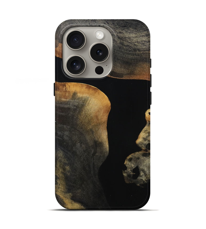 iPhone 16 Pro Wood Live Edge Phone Case - Salina (Wood Burl, 808601)