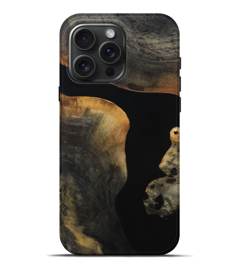 iPhone 16 Pro Max Wood Live Edge Phone Case - Salina (Wood Burl, 808601)