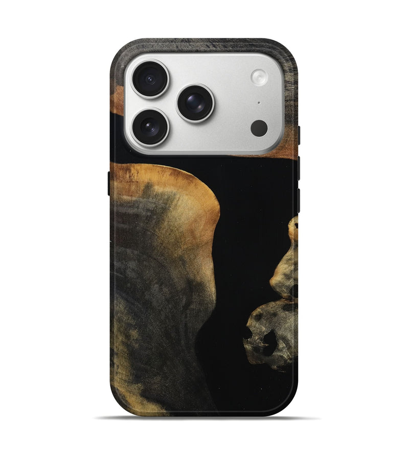 iPhone 17 Pro Wood Live Edge Phone Case - Salina (Wood Burl, 808601)