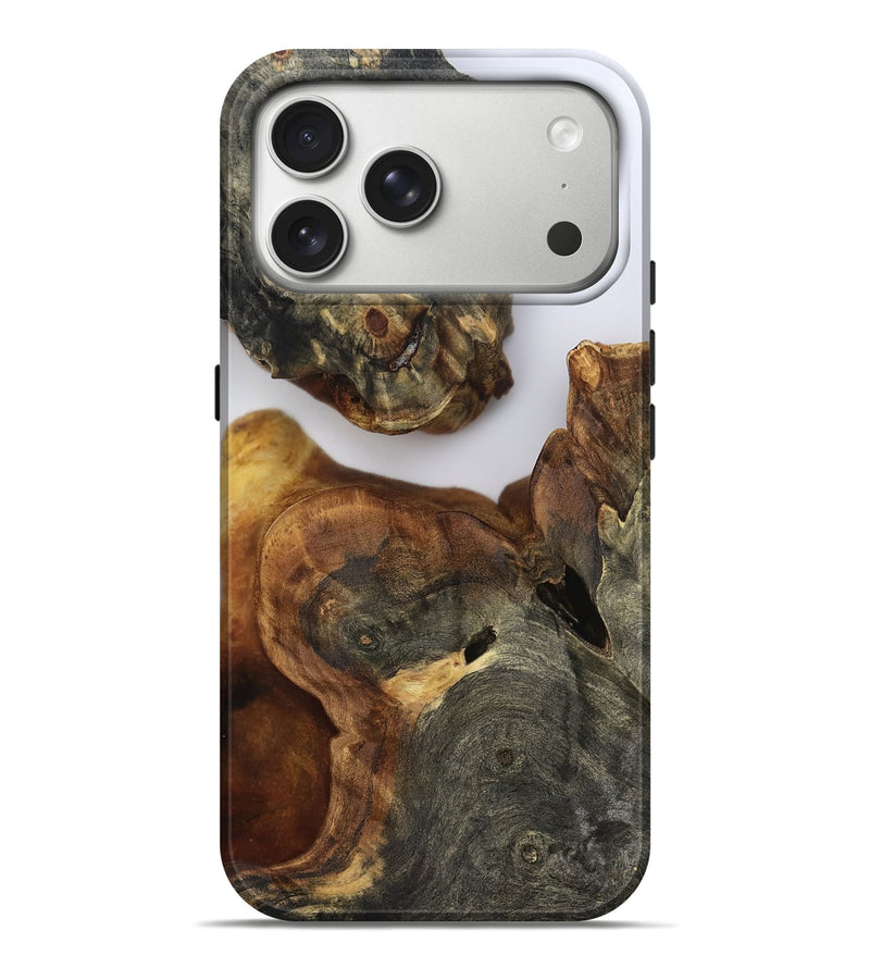 iPhone 17 Pro Max Wood Live Edge Phone Case - Sharyn (Clear, 808603)