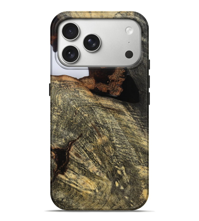 iPhone 17 Pro Max Wood Live Edge Phone Case - Stetson (Clear, 808611)