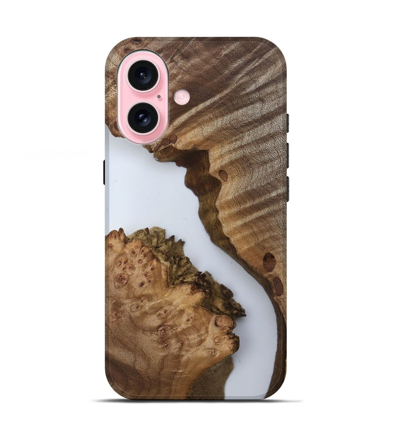 iPhone 17 Wood Live Edge Phone Case - Joelle (Clear, 808612)