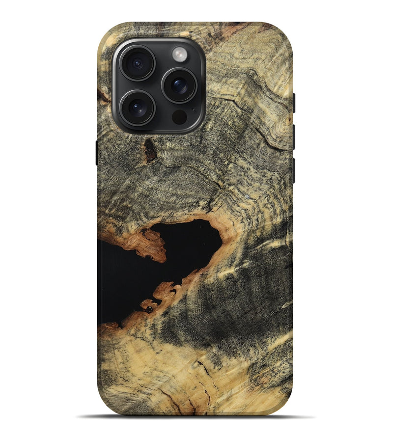 iPhone 16 Pro Max Wood Live Edge Phone Case - Christi (Wood Burl, 808623)