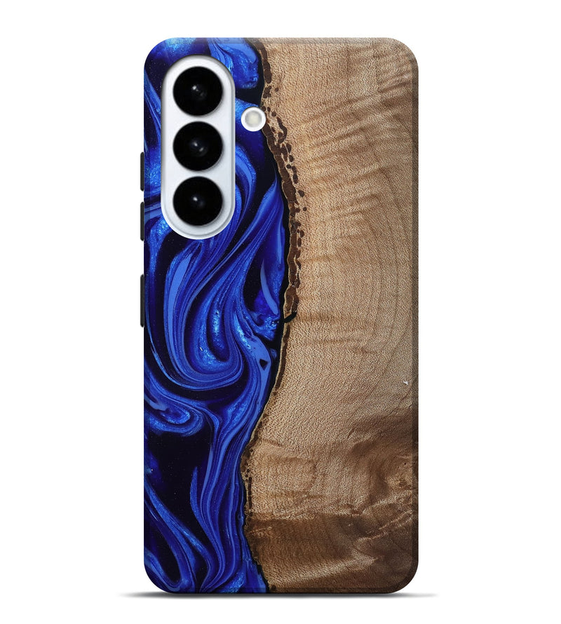 Galaxy S26 Plus Wood Live Edge Phone Case - Morgan (Blue, 808626)