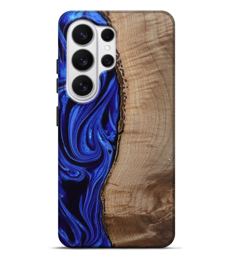 Galaxy S26 Ultra Wood Live Edge Phone Case - Morgan (Blue, 808626)