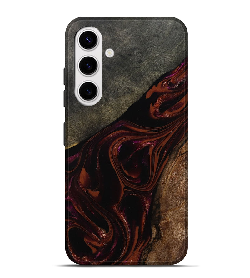 Galaxy S25 Plus Wood Live Edge Phone Case - Hassan (Red, 808631)