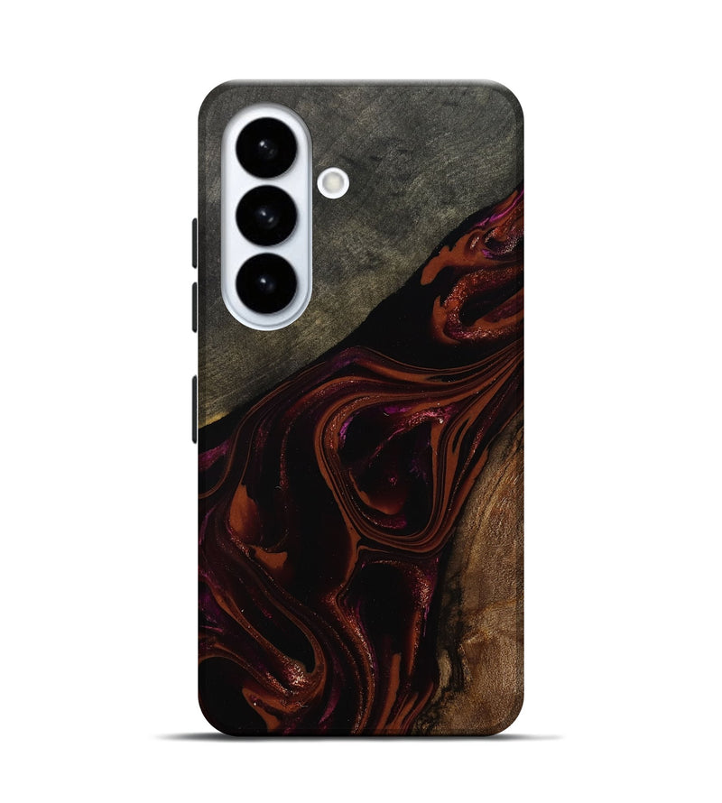 Galaxy S26 Wood Live Edge Phone Case - Hassan (Red, 808631)