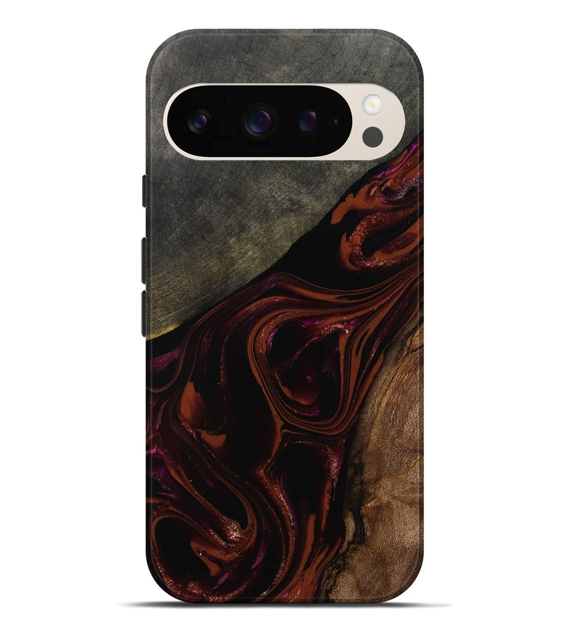 Pixel 10 Pro XL Wood Live Edge Phone Case - Hassan (Red, 808631)
