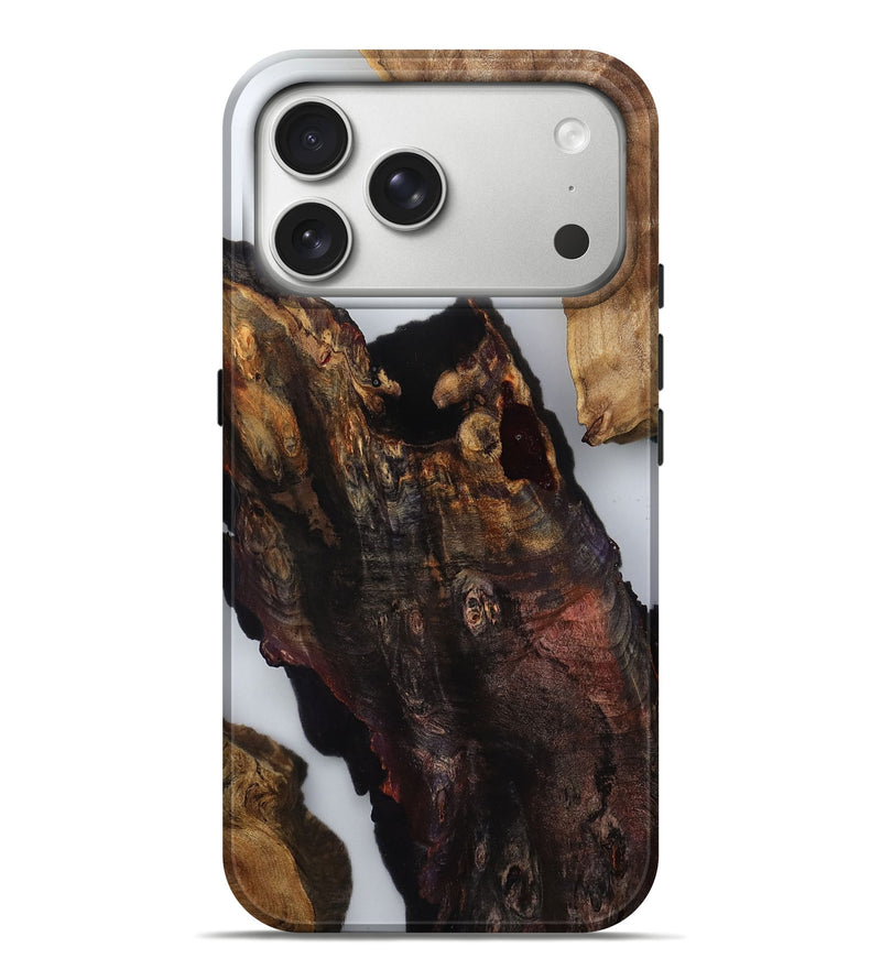 iPhone 17 Pro Max Wood Live Edge Phone Case - Harlan (Clear, 808634)