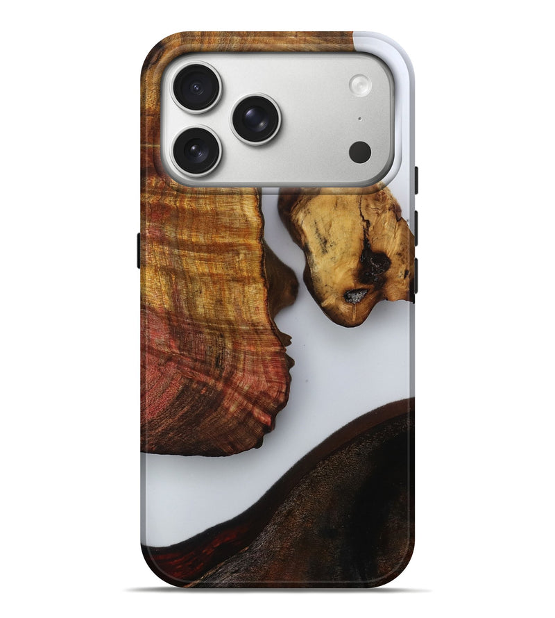 iPhone 17 Pro Max Wood Live Edge Phone Case - Quinn (Clear, 808635)