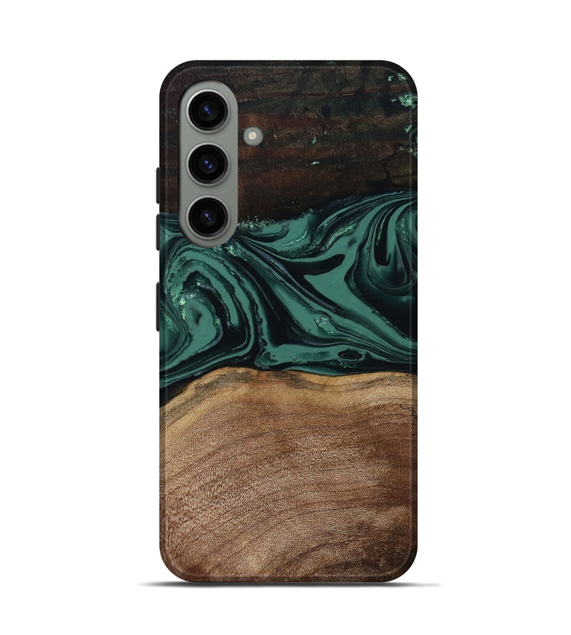 Galaxy S24 Wood Live Edge Phone Case - Shauna (Green, 808636)