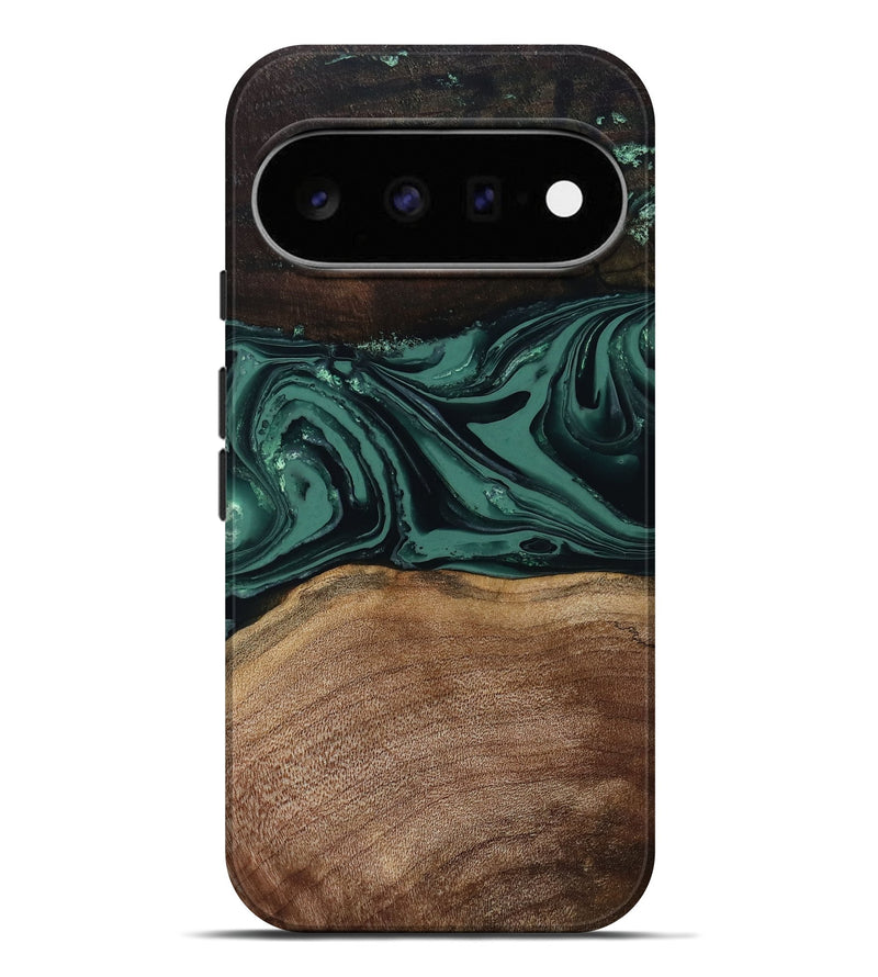 Pixel 11 Pro XL Wood Live Edge Phone Case - Shauna (Green, 808636)