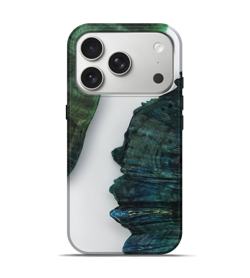 iPhone 17 Pro Wood Live Edge Phone Case - Jean (Clear, 808637)
