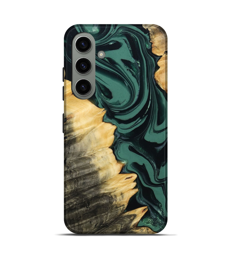 Galaxy S24 Wood Live Edge Phone Case - Shianne (Green, 808644)