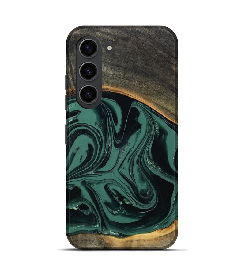 Galaxy S23 Wood Live Edge Phone Case - Zen (Green, 808645)