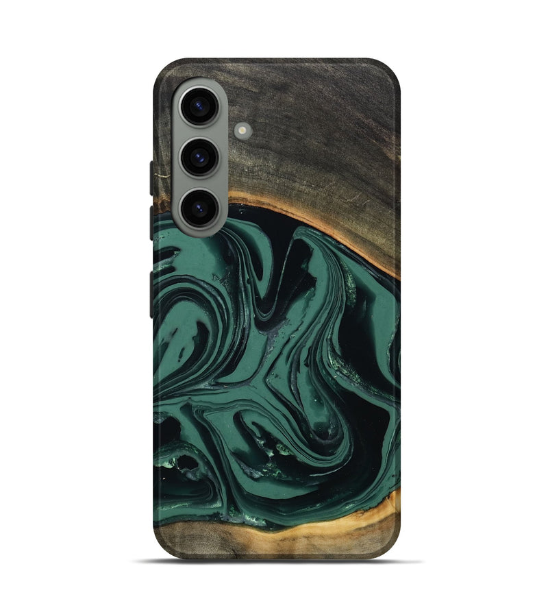 Galaxy S24 Wood Live Edge Phone Case - Zen (Green, 808645)