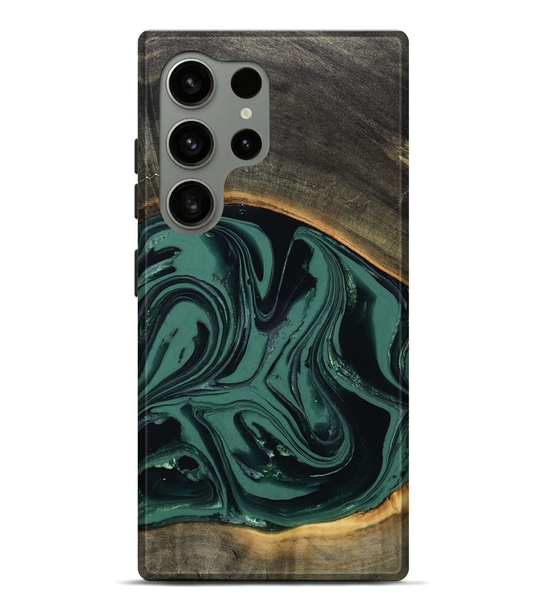 Galaxy S24 Ultra Wood Live Edge Phone Case - Zen (Green, 808645)