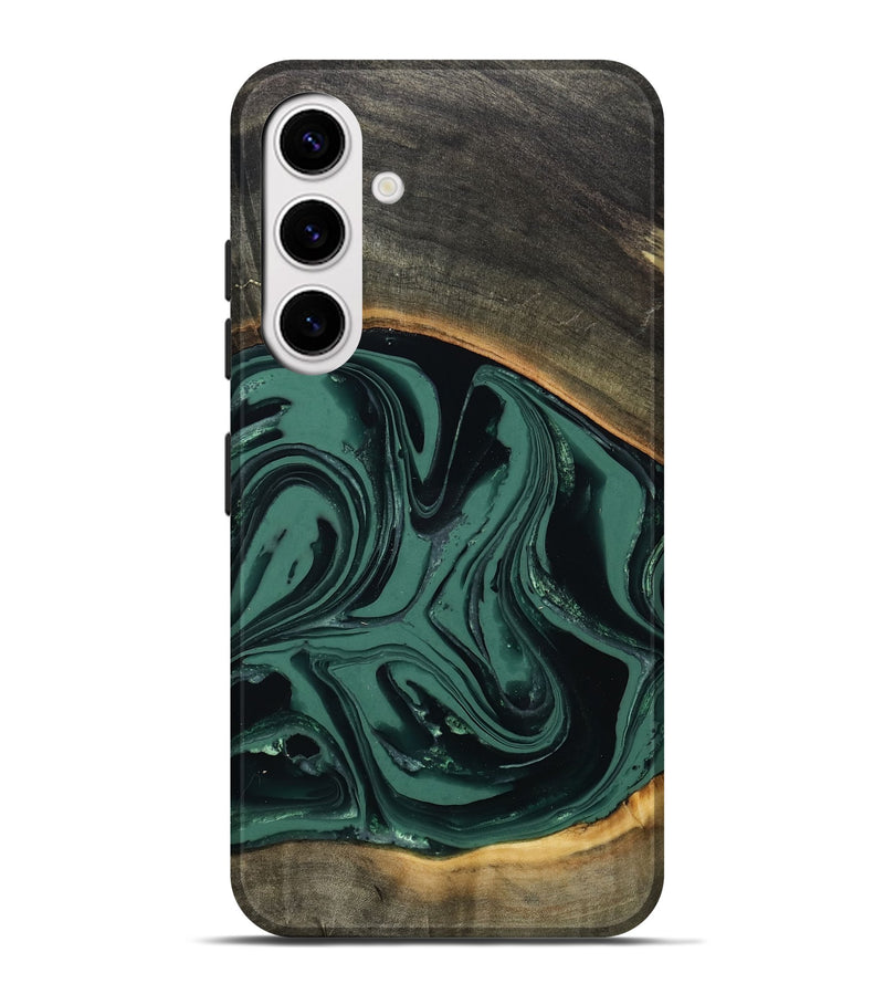 Galaxy S25 Plus Wood Live Edge Phone Case - Zen (Green, 808645)