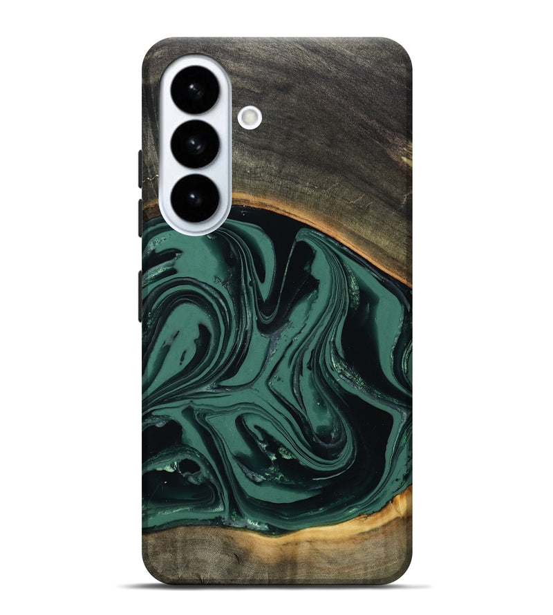Galaxy S26 Plus Wood Live Edge Phone Case - Zen (Green, 808645)
