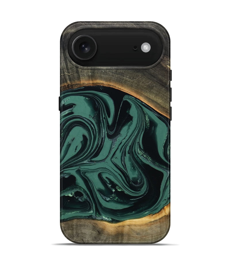 iPhone 17 Air Wood Live Edge Phone Case - Zen (Green, 808645)