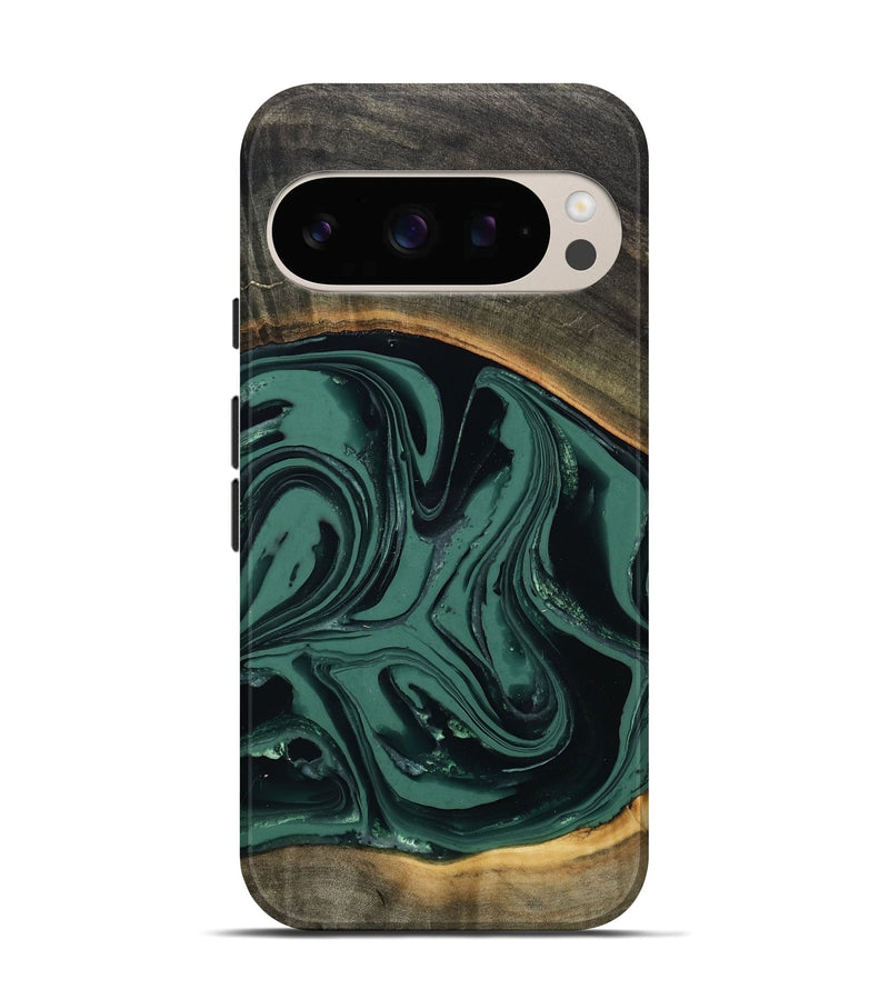 Pixel 10 Wood Live Edge Phone Case - Zen (Green, 808645)