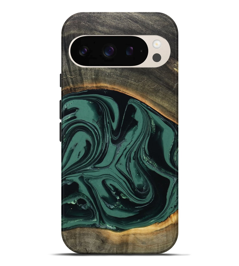 Pixel 10 Pro XL Wood Live Edge Phone Case - Zen (Green, 808645)
