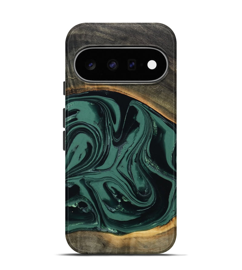 Pixel 11 Pro Wood Live Edge Phone Case - Zen (Green, 808645)