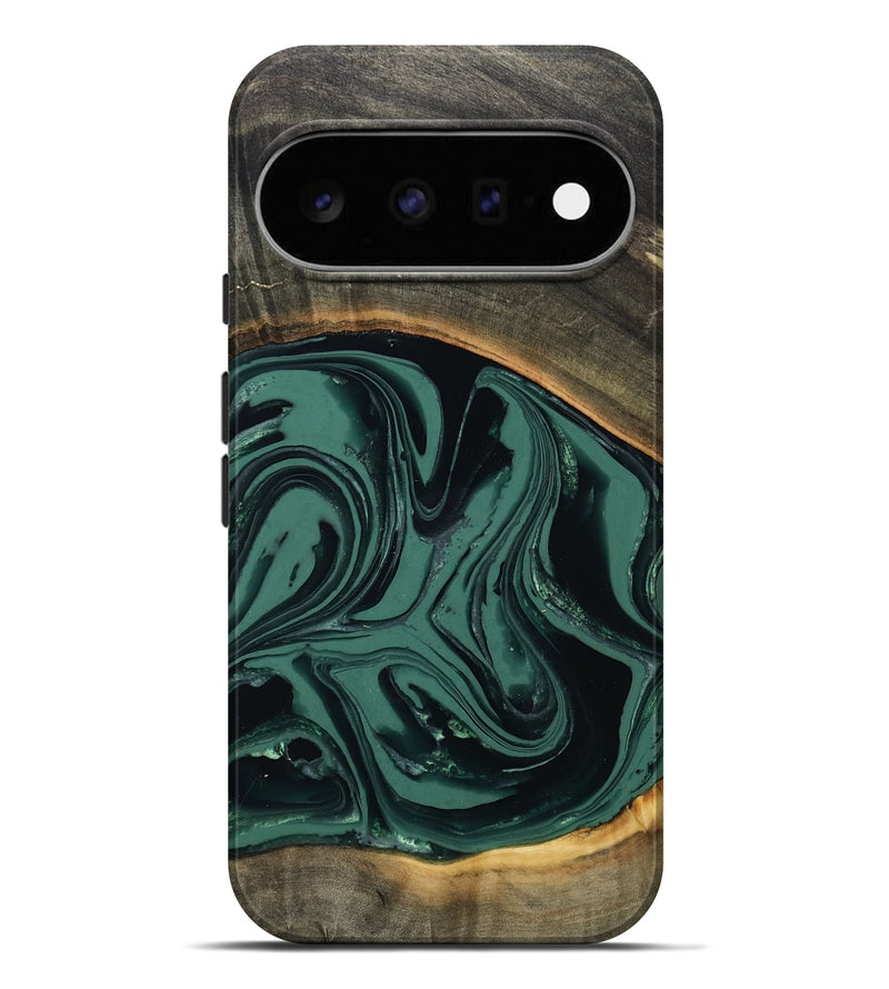 Pixel 11 Pro XL Wood Live Edge Phone Case - Zen (Green, 808645)