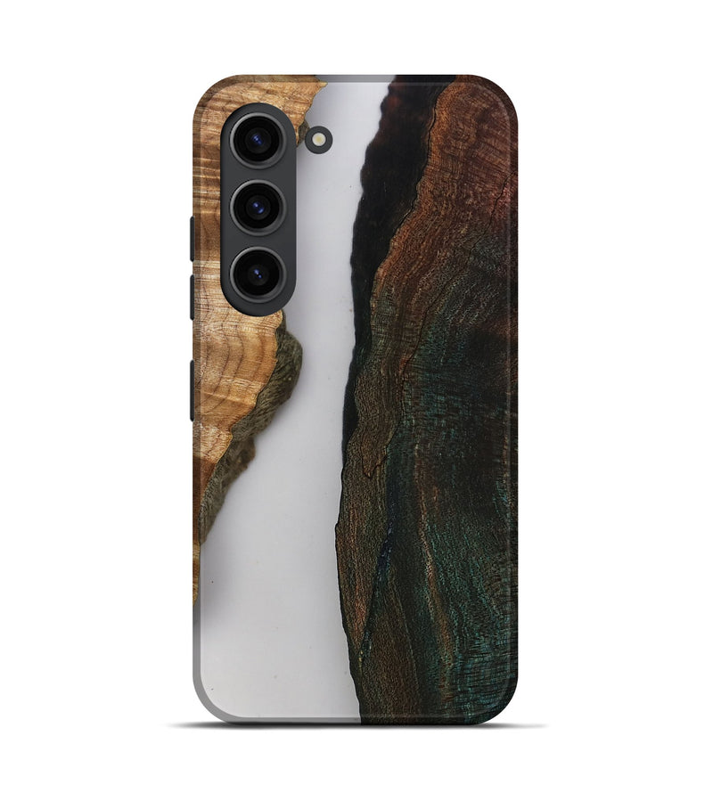 Galaxy S23 Wood Live Edge Phone Case - Rob (Clear, 808646)