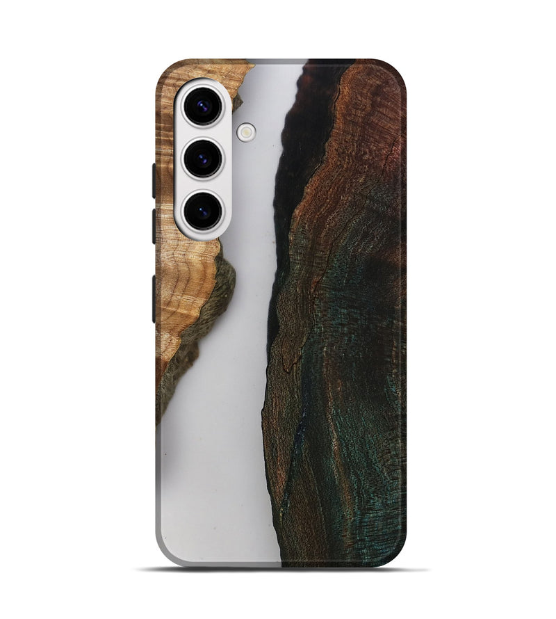 Galaxy S25 Wood Live Edge Phone Case - Rob (Clear, 808646)