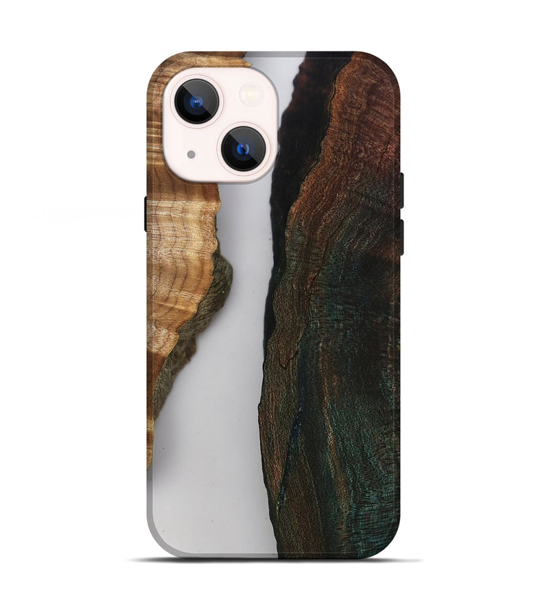 iPhone 13 Wood Live Edge Phone Case - Rob (Clear, 808646)