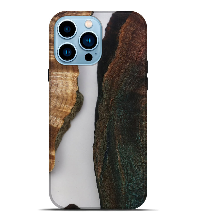 iPhone 14 Pro Max Wood Live Edge Phone Case - Rob (Clear, 808646)