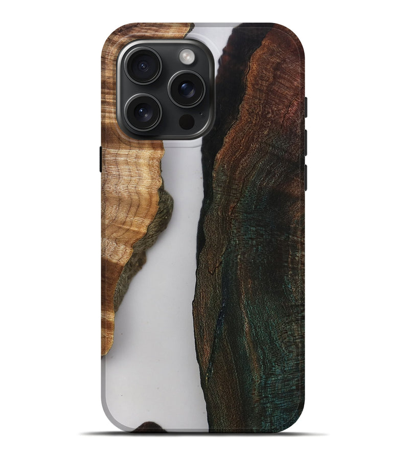 iPhone 16 Pro Max Wood Live Edge Phone Case - Rob (Clear, 808646)