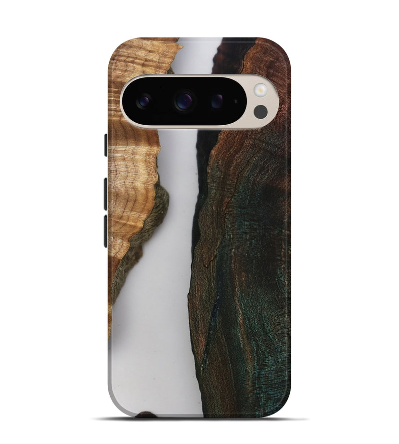 Pixel 9 Wood Live Edge Phone Case - Rob (Clear, 808646)