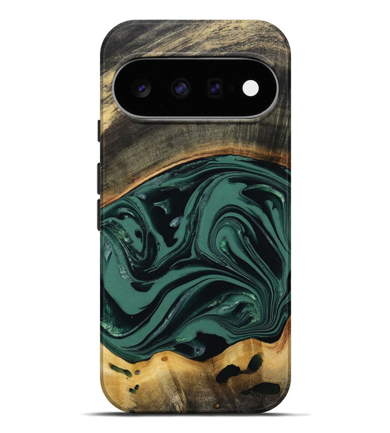 Pixel 11 Pro XL Wood Live Edge Phone Case - Azael (Green, 808647)