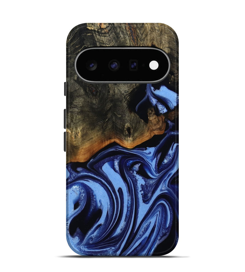 Pixel 11 Wood Live Edge Phone Case - Alvin (Blue, 808651)