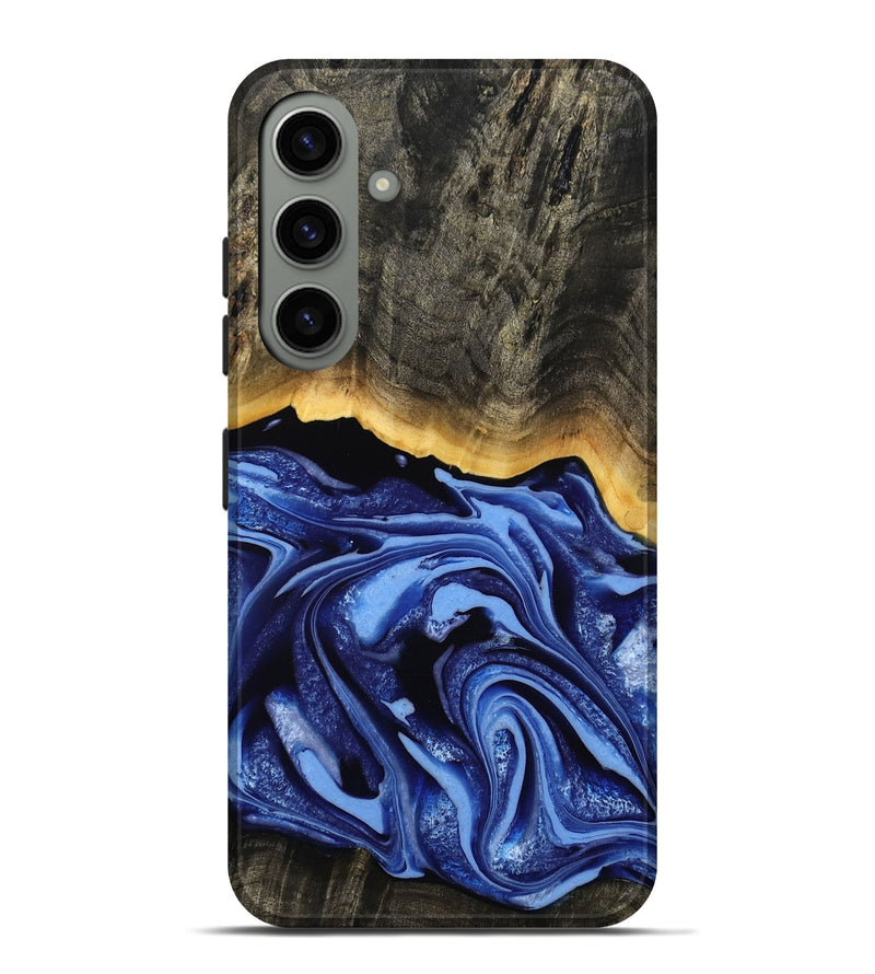 Galaxy S24 Plus Wood Live Edge Phone Case - Windy (Blue, 808654)