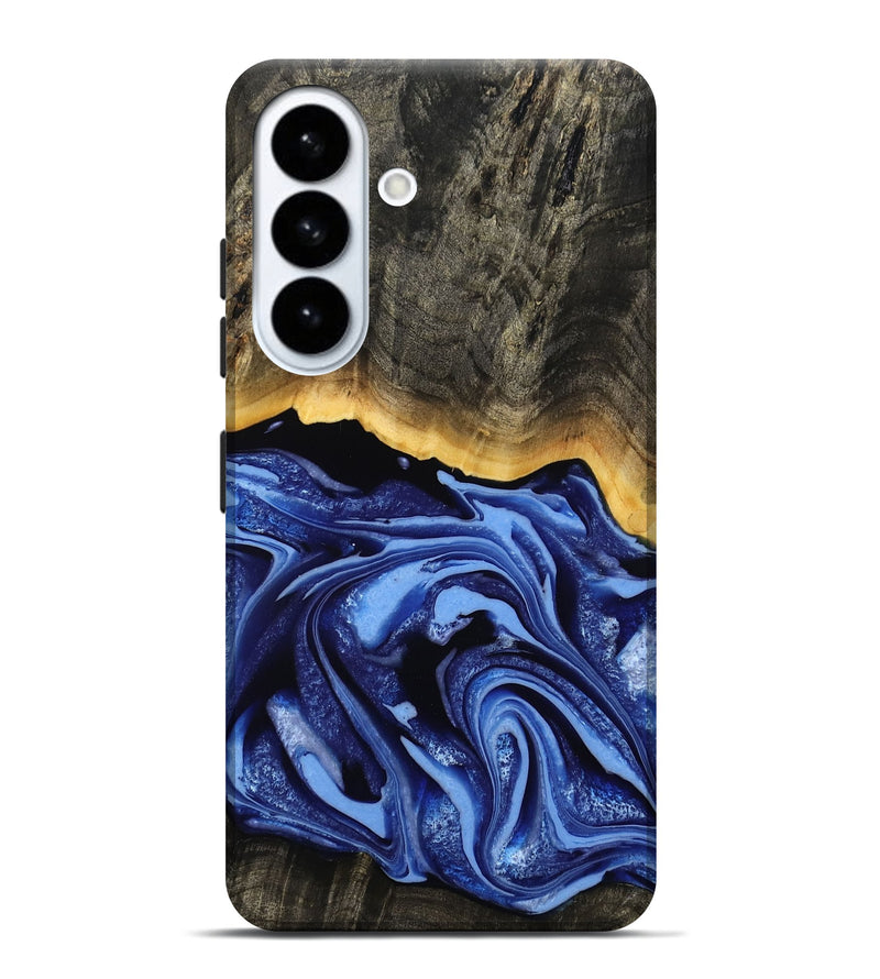 Galaxy S26 Plus Wood Live Edge Phone Case - Windy (Blue, 808654)