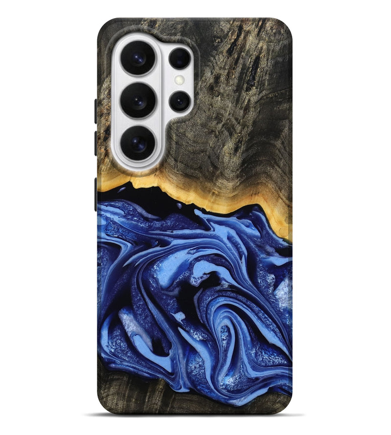 Galaxy S26 Ultra Wood Live Edge Phone Case - Windy (Blue, 808654)