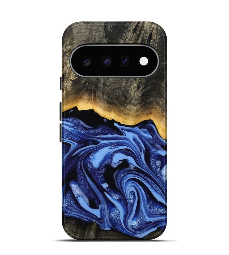 Pixel 11 Wood Live Edge Phone Case - Windy (Blue, 808654)