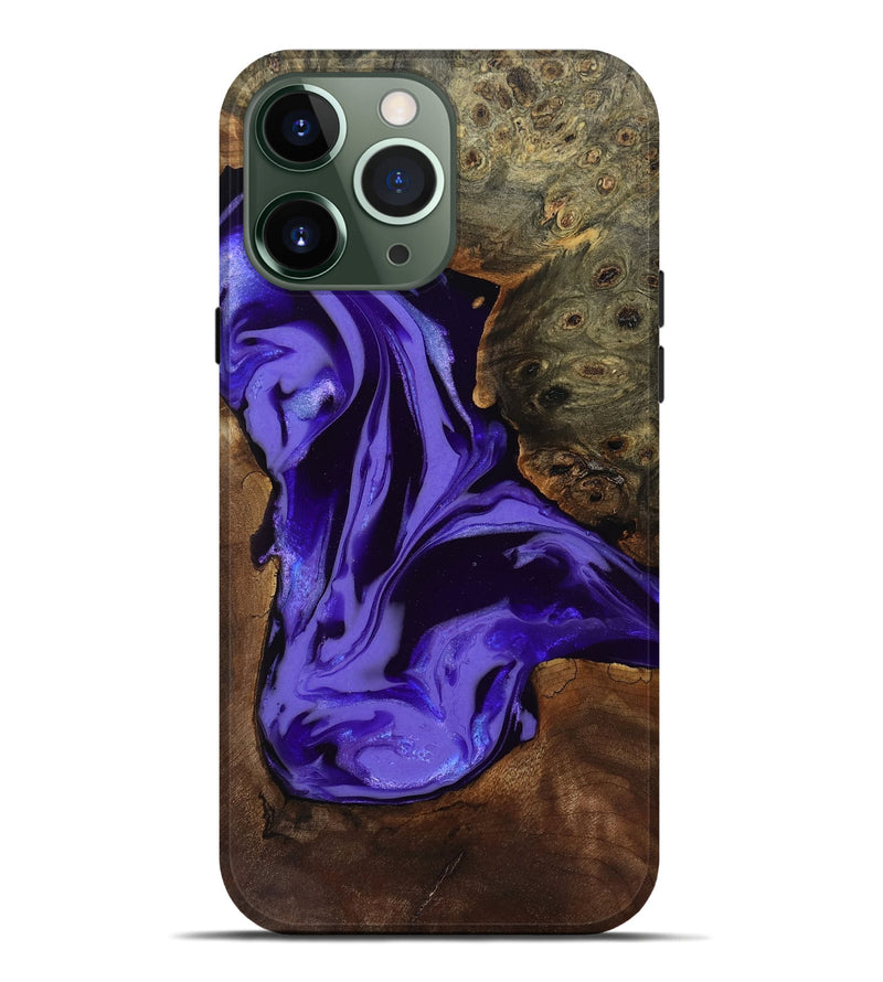 iPhone 13 Pro Max Wood Live Edge Phone Case - Adell (Purple, 808660)