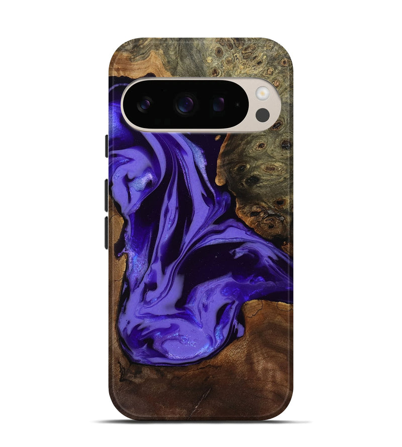 Pixel 10 Pro Wood Live Edge Phone Case - Adell (Purple, 808660)